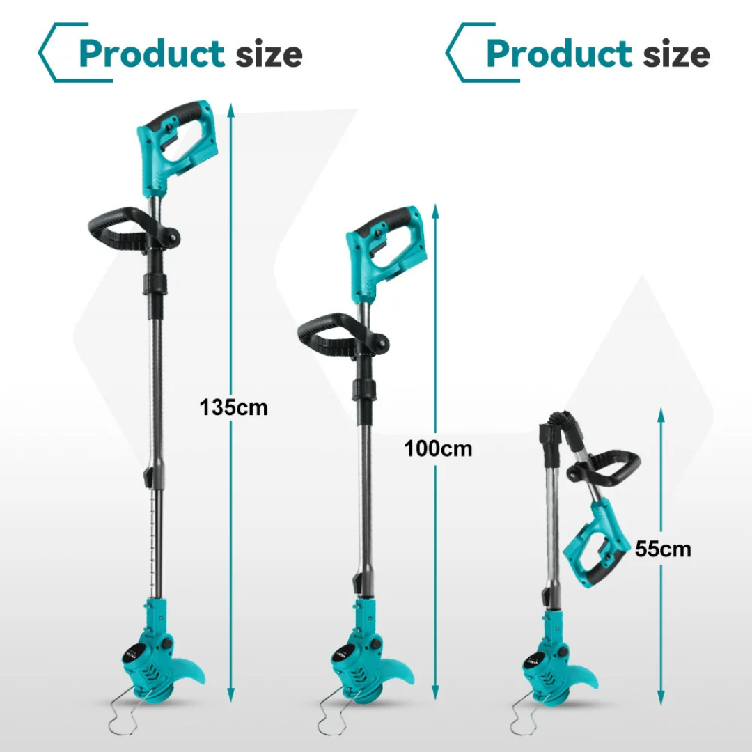 Electric Lawn Trimmer – YOFIDRA Cordless Garden Tool with 100–135cm Reach (Makita Compatible)