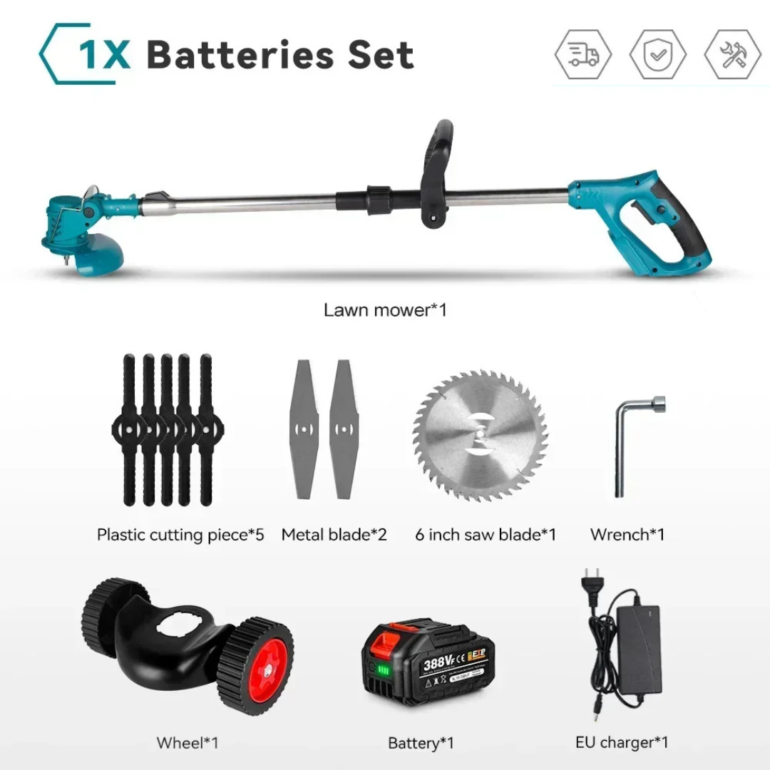 Electric Lawn Trimmer – YOFIDRA Cordless Garden Tool with 100–135cm Reach (Makita Compatible)