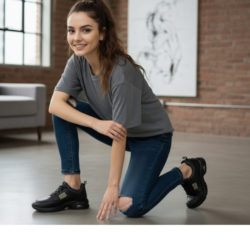 New unisex waterproof leather trainers – casual, comfortable, breathable, and ideal for outdoor use. A trending fashion choice