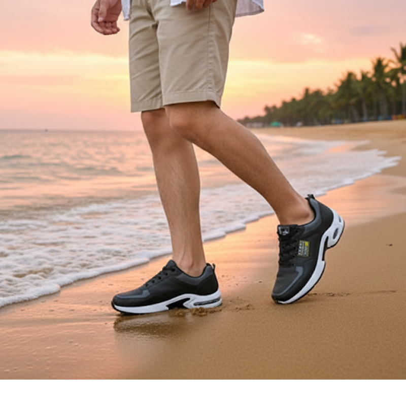 New unisex waterproof leather trainers – casual, comfortable, breathable, and ideal for outdoor use. A trending fashion choice
