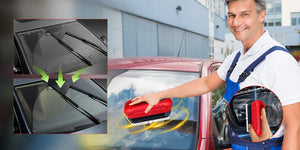Advanced Rotating Head Car Windscreen Cleaning Tool for Crystal Clarity