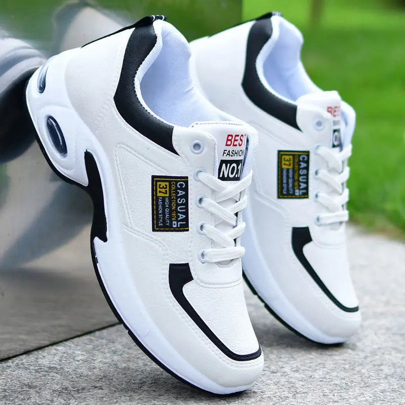 New unisex waterproof leather trainers – casual, comfortable, breathable, and ideal for outdoor use. A trending fashion choice