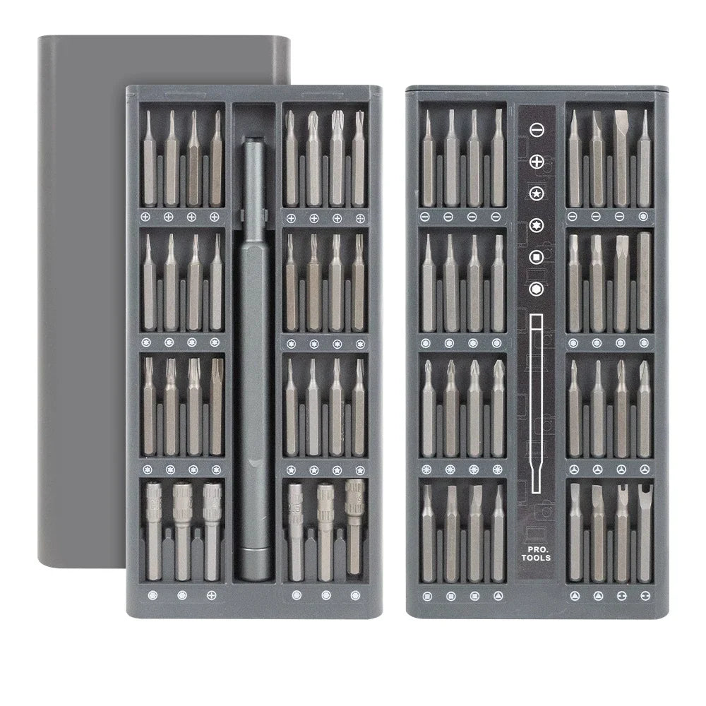 Professional Mini Screwdriver Kit – 25/63-in-1 Magnetic Bits for Phone & PC Repairs