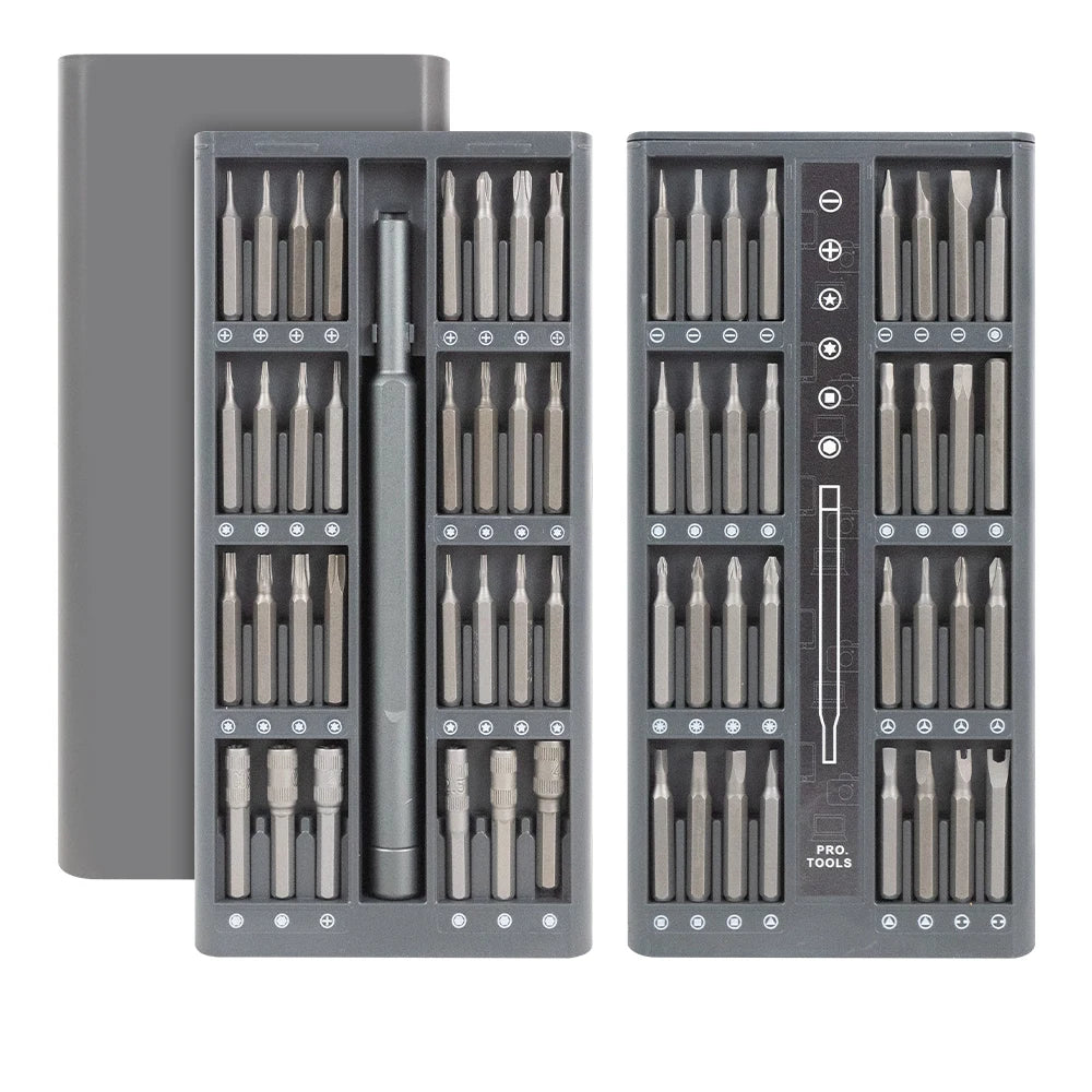 Professional Mini Screwdriver Kit – 25/63-in-1 Magnetic Bits for Phone & PC Repairs
