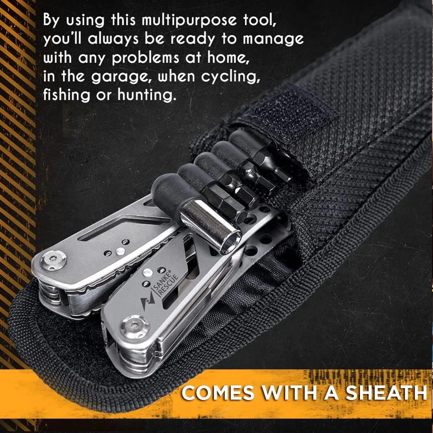 Pocket-Sized 24-in-1 Tool – Universal Multi-Pliers for Camping, Wiring & Quick Fixes