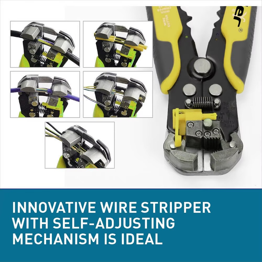 Automatic Wire Stripper & Multifunctional Cable Cutter – Precision Tool for Easy Stripping, Cutting & Crimping (0.2–6mm²)