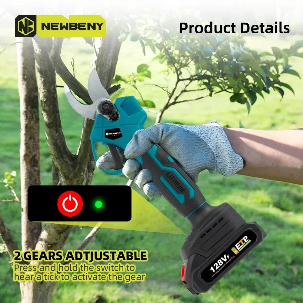Brushless 6" Electric Chainsaw + 30mm Garden Pruner – Portable Set for DIY & Landscaping