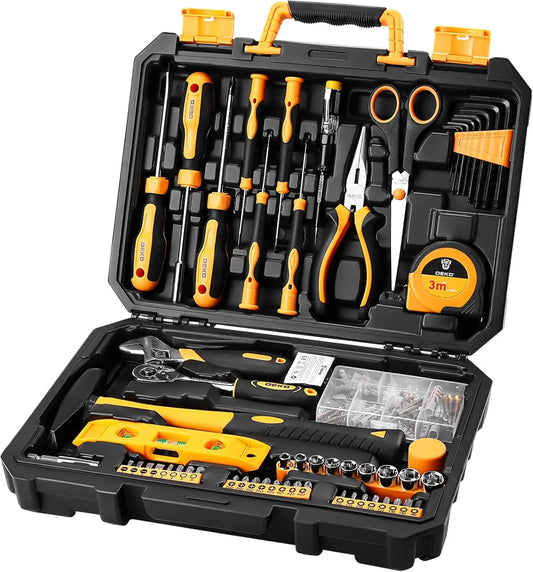 All-in-One Home Tool Kit – 138-Piece Case for Quick Fixes & General Repairs