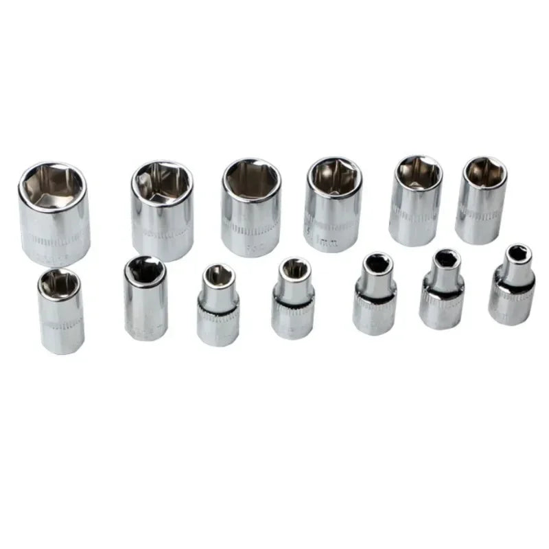 46-Piece Socket & Ratchet Wrench Set – Professional 1/4" Drive for Car Maintenance