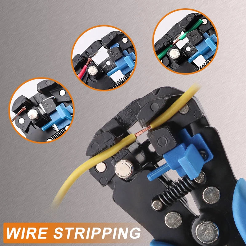 Automatic Wire Stripper & Multifunctional Cable Cutter – Precision Tool for Easy Stripping, Cutting & Crimping (0.2–6mm²)