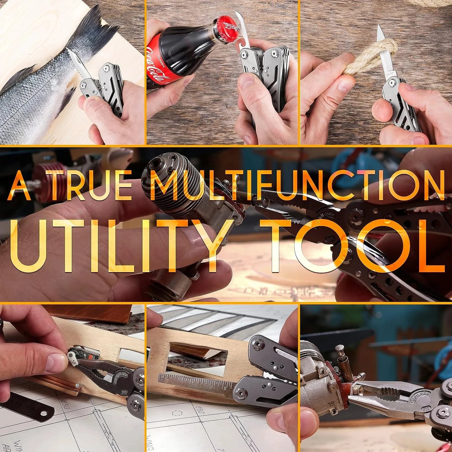 Pocket-Sized 24-in-1 Tool – Universal Multi-Pliers for Camping, Wiring & Quick Fixes