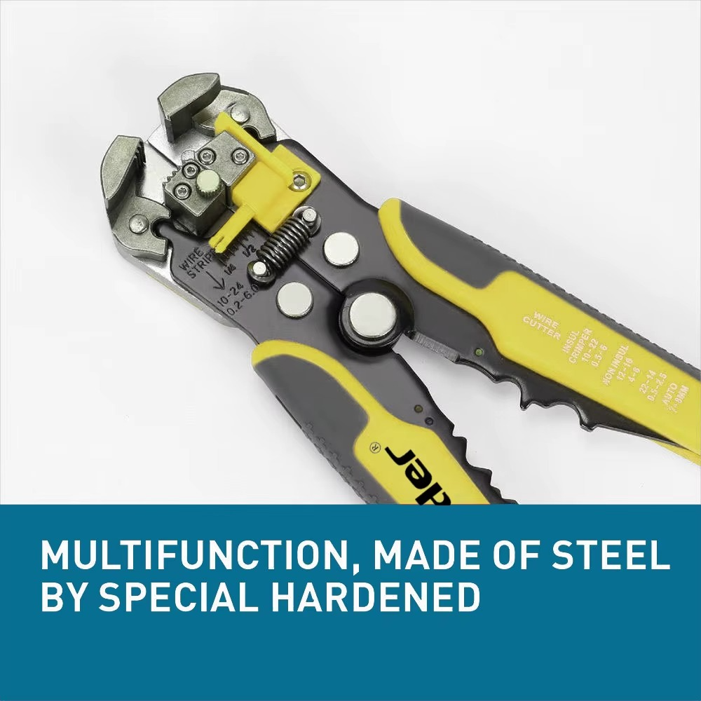 Automatic Wire Stripper & Multifunctional Cable Cutter – Precision Tool for Easy Stripping, Cutting & Crimping (0.2–6mm²)