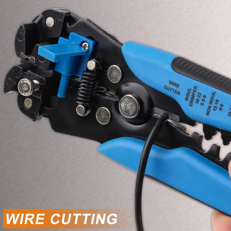 Automatic Wire Stripper & Multifunctional Cable Cutter – Precision Tool for Easy Stripping, Cutting & Crimping (0.2–6mm²)