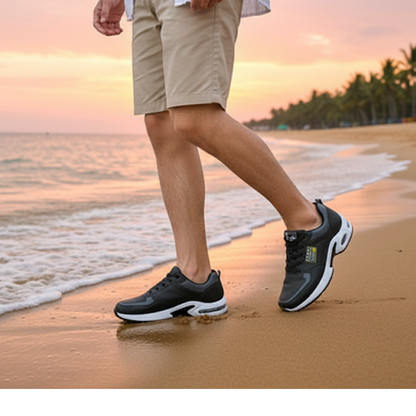 New unisex waterproof leather trainers – casual, comfortable, breathable, and ideal for outdoor use. A trending fashion choice
