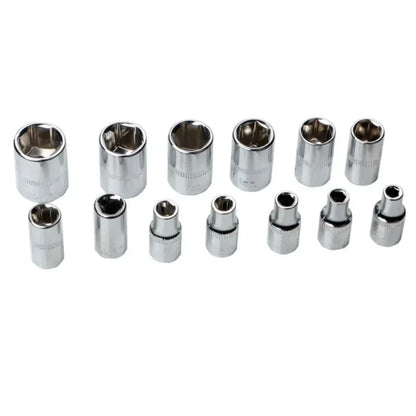46-Piece Socket & Ratchet Wrench Set – Professional 1/4" Drive for Car Maintenance