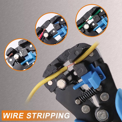 Automatic Wire Stripper & Multifunctional Cable Cutter – Precision Tool for Easy Stripping, Cutting & Crimping (0.2–6mm²)