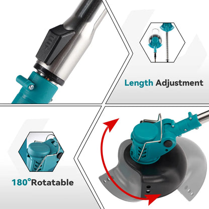 Electric Lawn Trimmer – YOFIDRA Cordless Garden Tool with 100–135cm Reach (Makita Compatible)